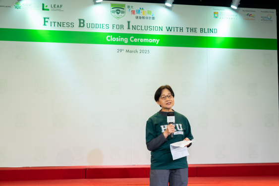 Ms. Linda LAM, SBS, Chairperson of the Equal Opportunities Commission delivered a keynote speech as Guest of Honour at the Closing Ceremony.  