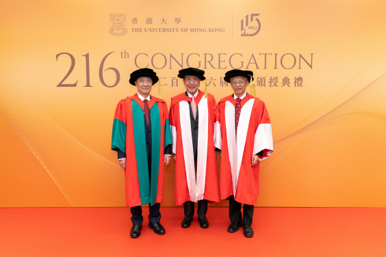 (From left to right) Dr Patrick Poon,  Professor Arthur Li, Professor Gang Chen
